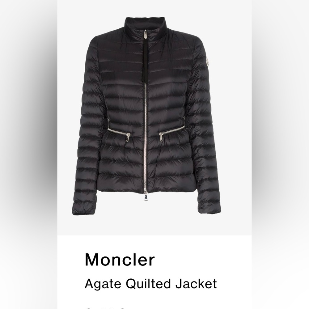 Moncler Agate quilted jacket, size 2( M)